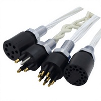 Connecteur sous-marin IP68 haute intensité 10 broches, prise mâle-femelle étanche, connexion de câble pour eaux profondes