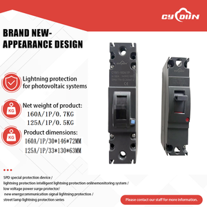 Disjoncteurs électriques fixes monophasés 1P série 160A, 36kA 1000V, fournis par l'usine chinoise CYDUN - Product Image 2