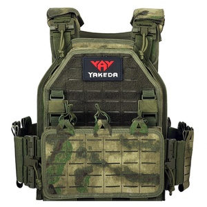 Gilet Tattico Yakeda Mimetico <span class=keywords><strong>Molle</strong></span> a Sgancio Rapido Leggero Attrezzatura Tattica Chalecos Tactico Porta Piastre - Product Image 1