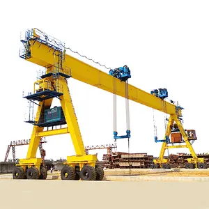 बंदरगाह के लिए 50 टन 60 टन पुल रबर टायर मोबाइल स्ट्रैडल वाहक