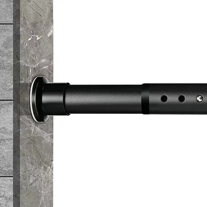 Barras de Cortina Extensibles de Alta Calidad, Ajustables, Resistentes al Óxido, Sin Perforación, con Tensión, para Esquinas, para Baño - Product Image 1