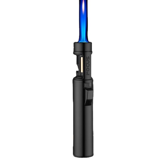 High Quality Powerful Torch Lighter Adjustable Single Blue Jet Flame Refillable Mini Pen Lighter
