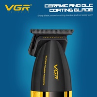 Tondeuse à cheveux professionnelle haut de gamme VGR V-285T, design métallique, pour hommes, tondeuse électrique pour salon et usage domestique, pour coiffures et détails de précision