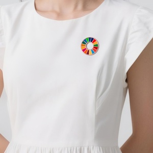 Pas cher personnalisé ODD couleur anneau badges objectif de développement durable plaidoyer cercle broches pour les événements caritatifs et récompenses de reconnaissance - Product Image 5