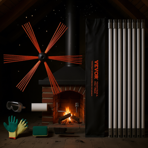 Kit de Limpieza de Chimeneas Vevor, Cepillo de Nailon de 26 Pies, Varillas Flexibles, Herramientas de Limpieza de Conductos de Chimenea con Accesorios - Product Image 2