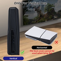 Housse de protection en silicone anti-poussière pour console de jeu PS5 SLIM, housse de protection anti-poussière pour consoles à disque édition numérique Slim