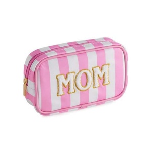 Borsa <span class=keywords><strong>per</strong></span> la mamma con lettera di Oxford Borsa cosmetica con etichetta ricamata in Nylon graziose borse <span class=keywords><strong>per</strong></span> il trucco di moda <span class=keywords><strong>per</strong></span> la mamma e le donne - Product Image 3