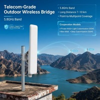 Antenne LigoWave 5Km 18dBi Gain PTP/PTMP DLB 5-90ac 5GHz MIMO CPE Station de base sans fil extérieure IP67 Antenne WiFi