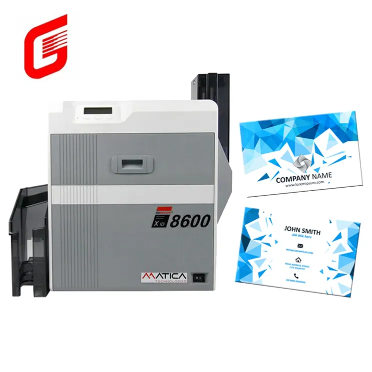 Gloednieuwe Matica Edisecure Xid8600 Ultra Hoge Resolutie Beveiligde Kaart Afdrukken Heroverdracht Pvc Id Smart Visitekaartje Printer