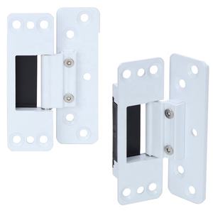 Современное белое покрытие 40 мм алюминиевые створные дверные оконные петли, мягкие, модные белые цветные поверхности, горячая Распродажа, офисные петли - Product Image 1