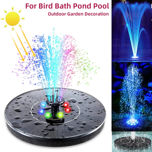 Pompe <span class=keywords><strong>solaire</strong></span> pour <span class=keywords><strong>fontaine</strong></span> de 16 cm avec batterie 1500 mAh, 3 W, flottante, pour bain d'oiseaux, avec 6 lumières LED RGB pour jardin, étang, piscine, cour - Product Image 4