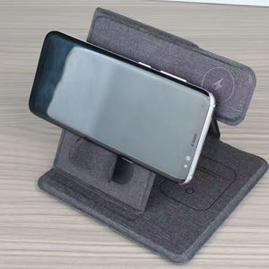 ที่ชาร์จโทรศัพท์มือถือแบบไร้สายพับได้3IN1หนังขนาดเต็มสำหรับใส่นาฬิกาหูฟังแบบซ่อนแท่นชาร์จมือถือแบบไร้สายสำหรับโทรศัพท์มือถือทุกรุ่น - Product Image 2