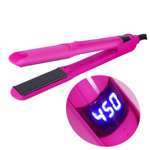 Alaciadora de titanio 450F, tecnología iónica profesional, planchas de cabello di alisado, planchas planas personalizadas - Product Image 4