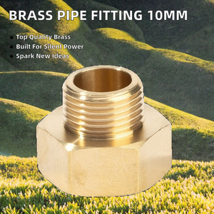 Adaptador de Tubería de Latón con Rosca Macho, Tipo Buje, Hexagonal Liso, Resistente a la Corrosión, Precio de Fábrica - Product Image 2