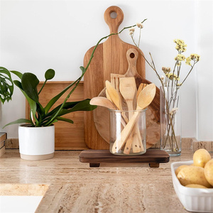 מגש עץ סטנד מעמד החווה בית חדר אמבטיה תפאורה דקורטיבי עץ מסבון בעל צלחת, מסען עץ - Product Image 4