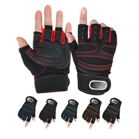 Gants de sport professionnel avec logo personnalisé de haute qualité, musculation, musculation, haltérophilie, fitness, demi-doigts