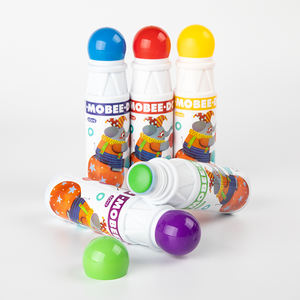 Mobee P022B01 6 couleurs Dot Makers <span class=keywords><strong>Bingo</strong></span> Pen Washable Paint Watercolor Pen Outils de peinture pour enfants bing dot marker - Product Image 3