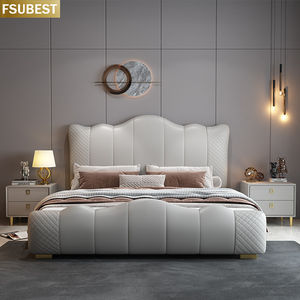 U-Best Cama de lujo Estilo americano Muebles de dormitorio de madera Bedframe Twin Matrimoniale 2 Personnes Lit Cama Yatak Letto Letti - Product Image 2