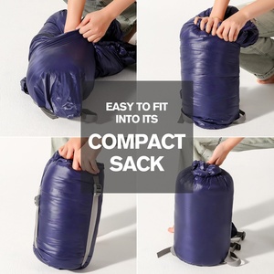 Sac de couchage rectangulaire large en duvet de canard, taille et couleur personnalisées, avec logo, pour le camping familial et les expéditions en <span class=keywords><strong>arctique</strong></span> en voiture - Product Image 6