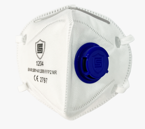 Mascarilla Respiratoria Reutilizable FFP2 con Certificación CE, con Clip Nasal Ajustable y Válvula de Exhalación, 5 Capas de Tela No Tejida Antipolvo - Product Image 2