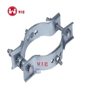 Support de montage galvanisé plongé chaud de Polonais de Transformet avec 4 boulons et écrous - Product Image 2