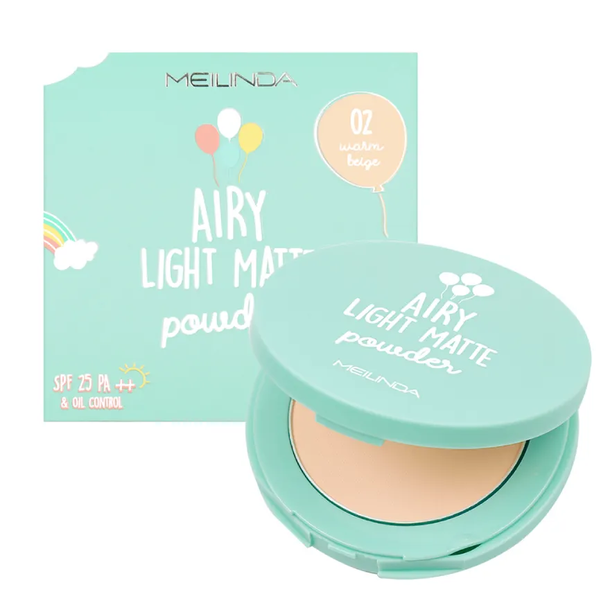 Meilinda Airy Light Matte Powder Highlighter Face Makeup Beauty Products Cosmetics from Thailand