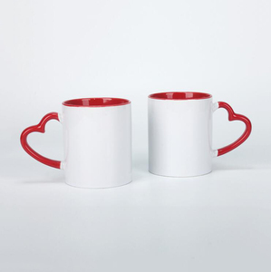 11 oz bên trong & xử lý màu hình trái tim tráng thăng hoa quảng cáo <span class=keywords><strong>Mug</strong></span> cho giáng sinh/DIY Craft Quà Tặng - Product Image 6