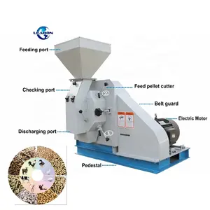 Animal Feed Pelletizing Machines Mill 1-2 Ton/h Feed Pellet Mill CE Certificated Small Poultry Animal Cattle Chicken Feed Pellet Making Machine Price For Sale