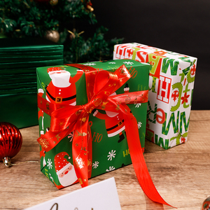 New <b>Christmas</b> Printed Gift <b>Wrapping</b> <b>Paper</b> Packing 43*300 cm Holiday <b>Roll</b> Gift Packing <b>Paper</b> - Product Image 5