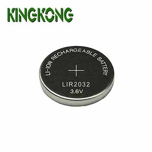 Batería de Botón Recargable de Iones de Litio <span class=keywords><strong>LIR2032</strong></span> de 3.6V y 45mah de la Marca Kingkong para Electrodomésticos y Electrónica de Consumo - Product Image 1