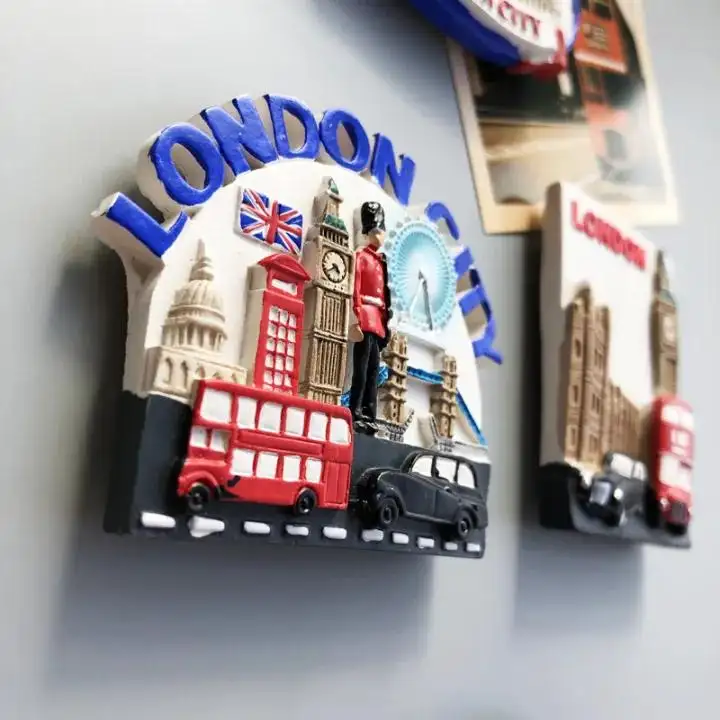 Country Fridge Magnets UK London Building Fridge Magnet Sticker World Travel Souvenir Magnetic Magnet Birthday Gift