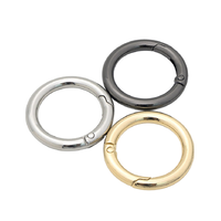 Mousqueton porte-clés en alliage de zinc de haute qualité pour la fabrication de bijoux et sacs, idéal pour la confection de chaînes et de fermoirs.