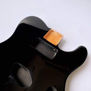 Cuerpo de Guitarra TL de Madera de Tilo Negra Terminada al por Mayor para Kits Personalizados Hechos a Mano - Product Image 3