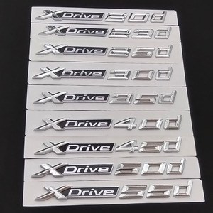 Adesivo Emblema 3D ABS per Bagagliaio e Parafango Auto BMW XDrive 20d 23d 25d 30d <span class=keywords><strong>35d</strong></span> 40d 45d 50d 55d 20i 25i 30i GT X1 <span class=keywords><strong>X3</strong></span> X5 X6 - Product Image 2