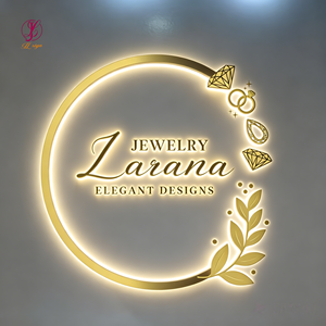 Insegna Personalizzata per Interni Aziendali con Logo 3D Retroilluminato, Lettere in Acrilico Illuminate a LED per Saloni di Bellezza, Segnaletica <span class=keywords><strong>da</strong></span> <span class=keywords><strong>Parete</strong></span> per Interni - Product Image 4