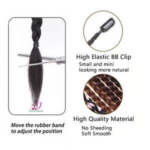 Alla moda dolce ragazza Cool extension per <span class=keywords><strong>capelli</strong></span> parrucca per <span class=keywords><strong>trecce</strong></span> con Clip dolce Cool per ragazze treccia di coda di cavallo primavera boxe <span class=keywords><strong>trecce</strong></span> <span class=keywords><strong>capelli</strong></span> - Product Image 6