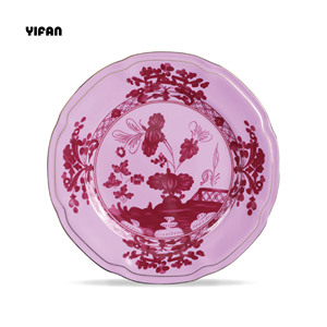 Vajilla de Lujo de Porcelana Fina Estilo Italiano en Color Rosa Tinta Vintage, Juego de Platos Decorativos de Cerámica, Todos los Colores Personalizables, Venta al por Mayor - Product Image 3