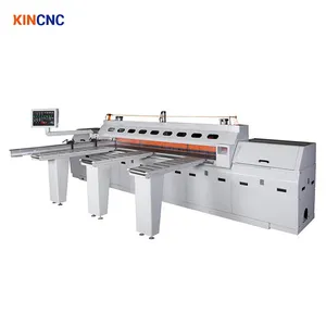 Kincnc Cutting Carbide Heen En Weer Bewegende Industriële Rippen Dunne Kerf Cutoff Scroll Zaagblad Van Glijdende Tafelzaagmachine