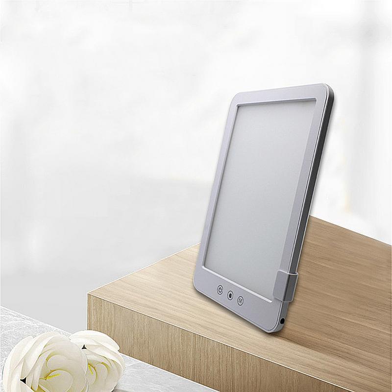 Sad LED Light Therapy 10000 Lux Alarm Desk Lamp For Sale