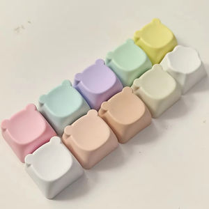Aflion – Nouveaux capuchons de touches vierges multicolores en forme de tête d'ours, compatibles MX Cross, durables, en PBT, pour clavier mécanique par sublimation - Product Image 4