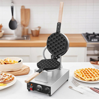 Gaufrier Professionnel à 2 Plaques pour Restaurant et Usage Domestique, Machine de Cuisine, Appareil à Gaufres