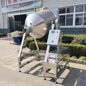 Máquina mezcladora de polvo seco 50L 100L 200L 500L gránulo comida condimento especias polvo tambor licuadora máquina mezcladora rotación de 360 ° - Product Image 4