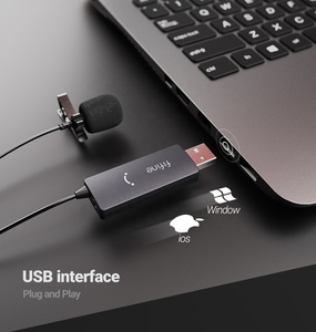FIfine K063 Usb Podcast Microphones <strong>Computer</strong> Lapel Microphone Recording Lavalier Mic Microphone - Product Image 4