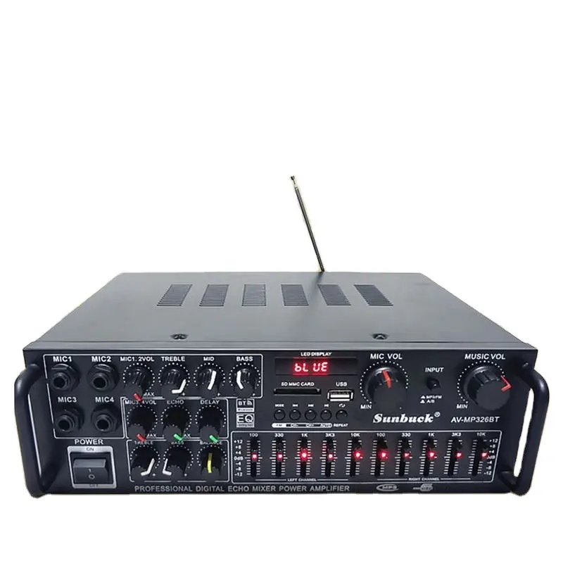 BMG AV-MP326BT 2000w amplificatore di potenza audio per auto di qualità audio a 2 canali 220V 110V