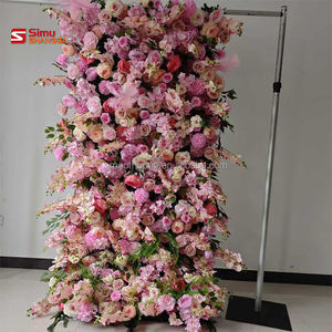 Decoración para el Hogar y Eventos de Boda, Guirnalda de Flores Artificiales Colgantes de Color Rosa para el Techo, Decoración Floral para el Techo de la Boda - Product Image 3