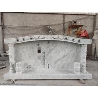 Pierre tombale Samistone Carrara en marbre blanc, ailes d'ange, pierre naturelle, sculpture à la main, extérieur, taille personnalisée, commémorative