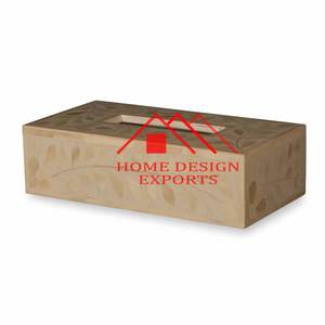 Boîte à mouchoirs décorative en os incrusté pour la décoration des hôtels et des restaurants, nouveau design en os incrusté pour bijoux - Product Image 6