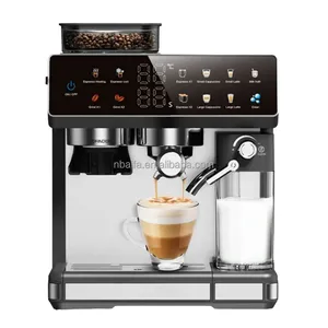 Machine à expresso semi-automatique de style italien avec fonction vapeur puissante Cafetière intelligente pour l'hôtel Café à saveur riche - Product Image 4