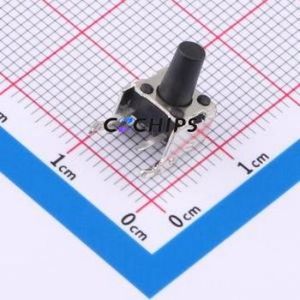 TC-00100-095E Tactile Switch Through hole,6.2x7.5mm Switch Single Pole Single Throw Round Button 2.5N Right Angle Insert - Product Image 1