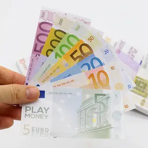 Alat peraga uang kertas simulasi Euro 100PCS, mainan anak uang kertas Festival Prop nilai wajah baru dekorasi rumah uang kertas